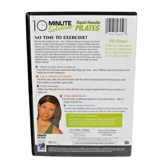 Anchor Bay 10 Minute Solution: Rapid Results Pilates DVD, 2006 Tone and Shape - Picture 2 of 3